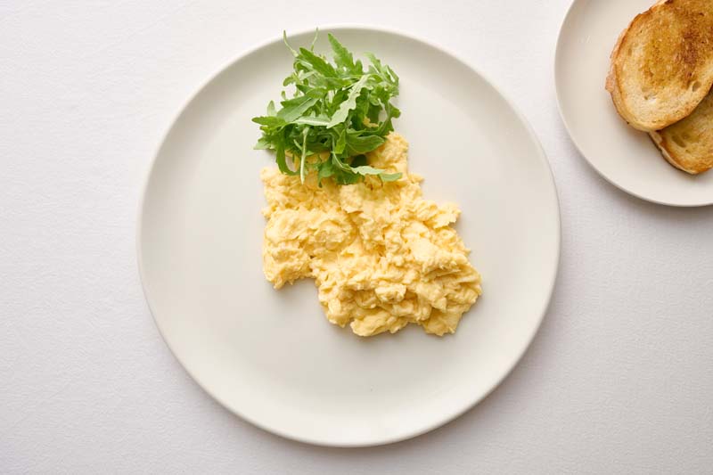 plain scramble eggs