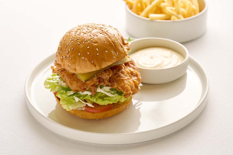 fried chicken burger