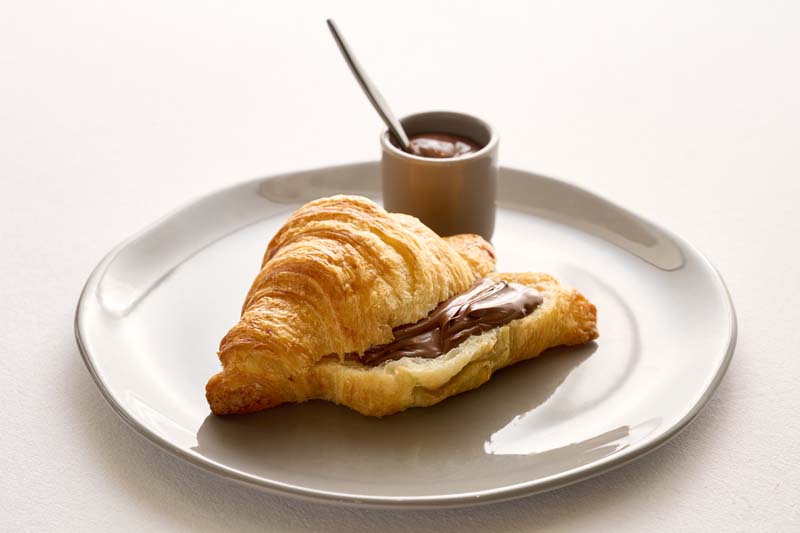 nutella filled croissant