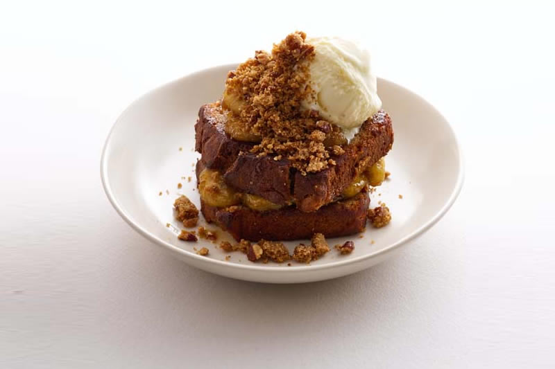 caramelised banana bread
