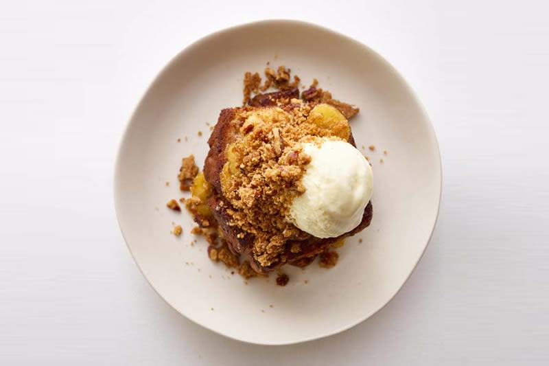 caramelised banana bread