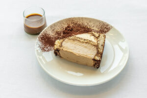 mocha vanilla slice