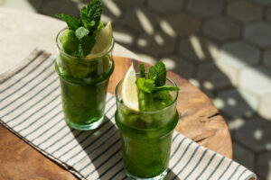lemon & mint granita