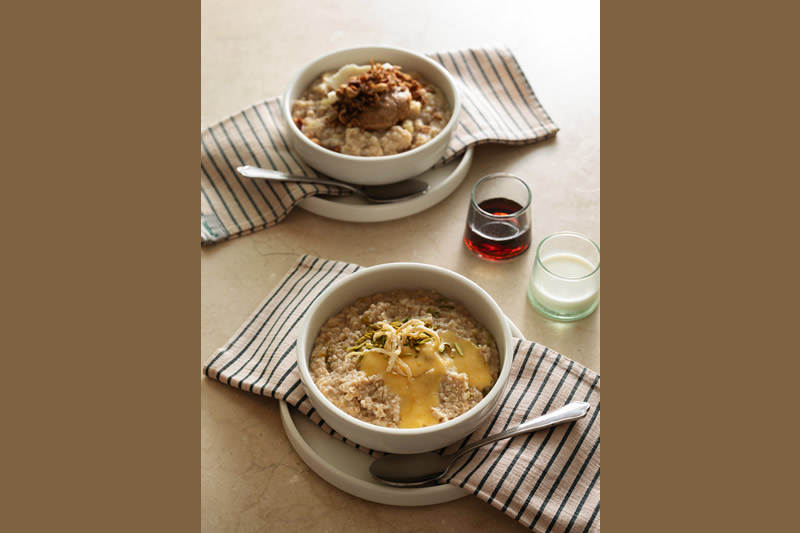 pistachio & lemon oats